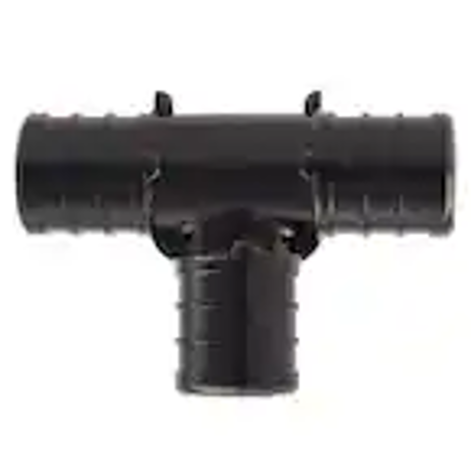 [PEX-.75-TEE-PL] 3/4" Poly PEX Crimp Tee