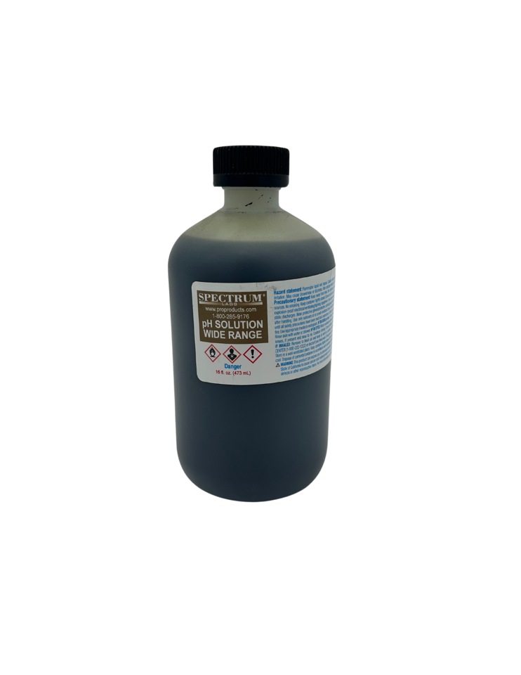 [PRP-2021] pH Indicator, Wide Range (3.0-10.0) Refill Solution, 16 Fl. Oz.