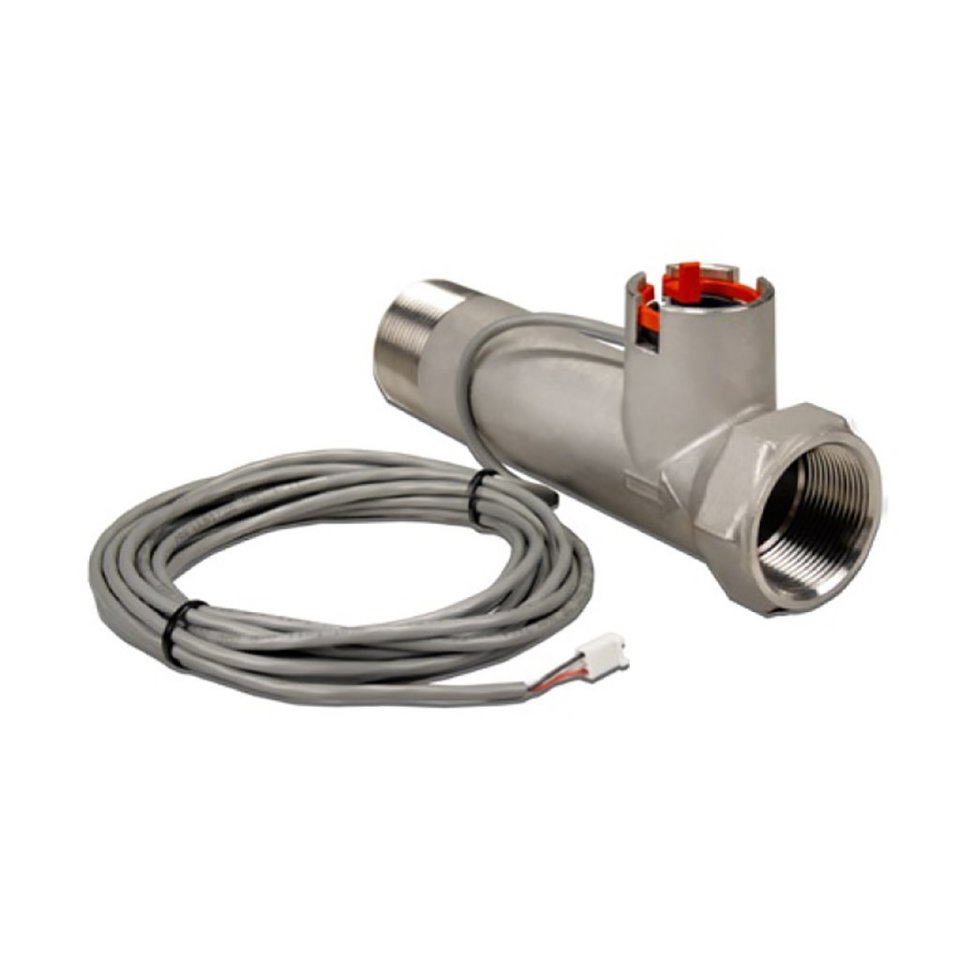 Clack WS 1.5" Meter Assembly, Male x Female NPT, Stainless Steel