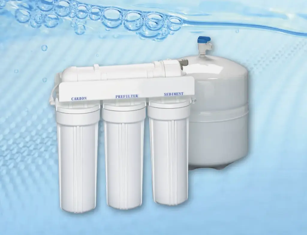 [GWW-PRO_Line-50-XF] 4 Stage RO, 50 GPD, 3rd Housings Post Filter, W/Out Faucet, 3/8" T2F