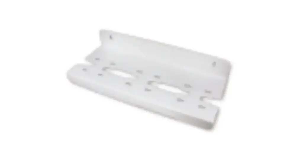 [HWT-FM-45-3] HF45 Bracket White, Triple, Bend Down