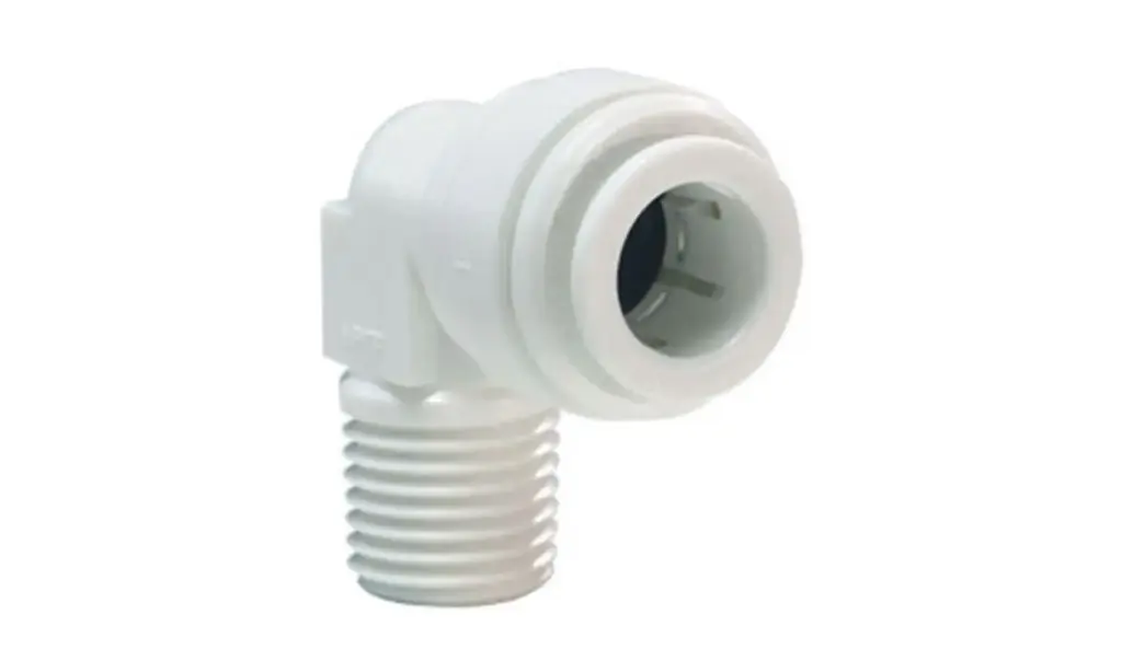 [JHN-PP480822W] John Guest Fixed Elbow 1/4" x 1/4" NPT- Polypro White