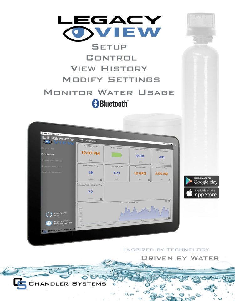 BT Connected Series Softener Control w/ Meter
