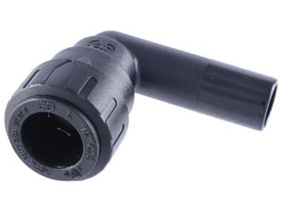 [JHN-PSEI222828E] John Guest 3/4"CTS x 3/4" S Plug In Stem Elbow: Black