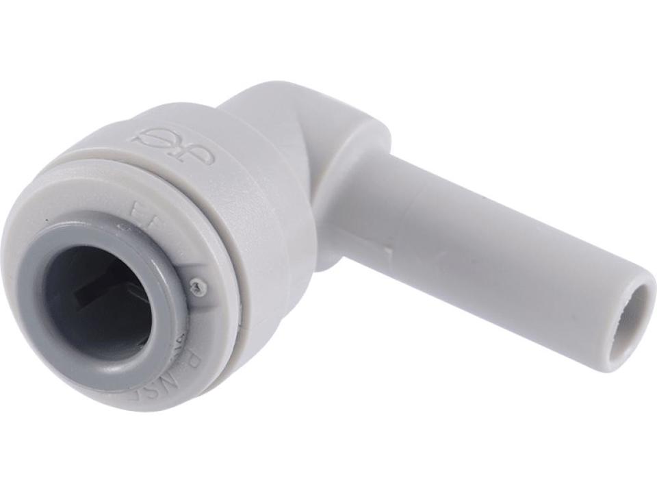 [JHN-PI221616S] John Guest 1/2" Stem-1/2" Tube Plug In Stem Elbow: Grey