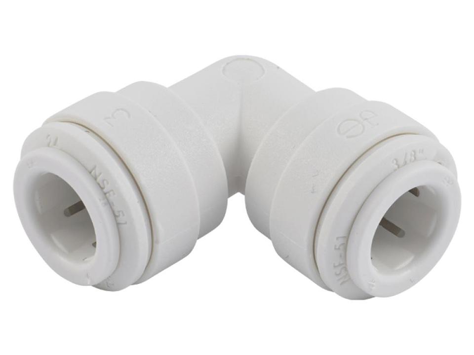 [JHN-PP0312W] John Guest 3/8" Union Elbow-P: White