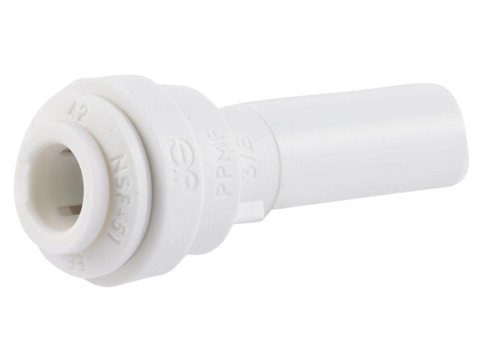 [JHN-PP061208W] John Guest 3/8"-1/4" Stem Reducer-PP: White