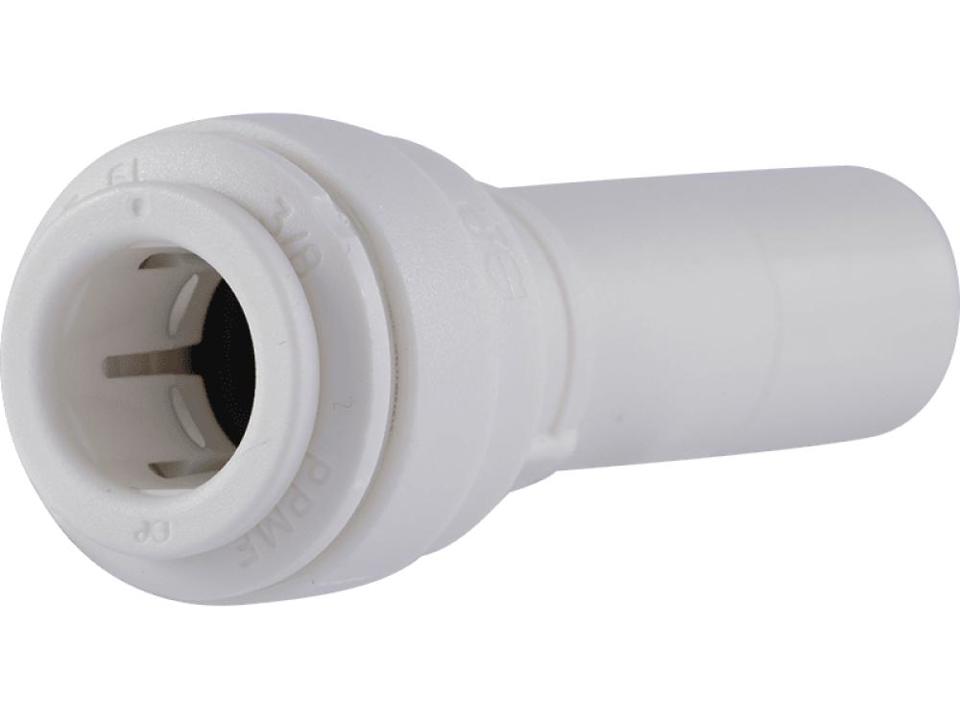 [JHN-PP061612W] John Guest 1/2" x 3/8" Stem Reducer-PP: White
