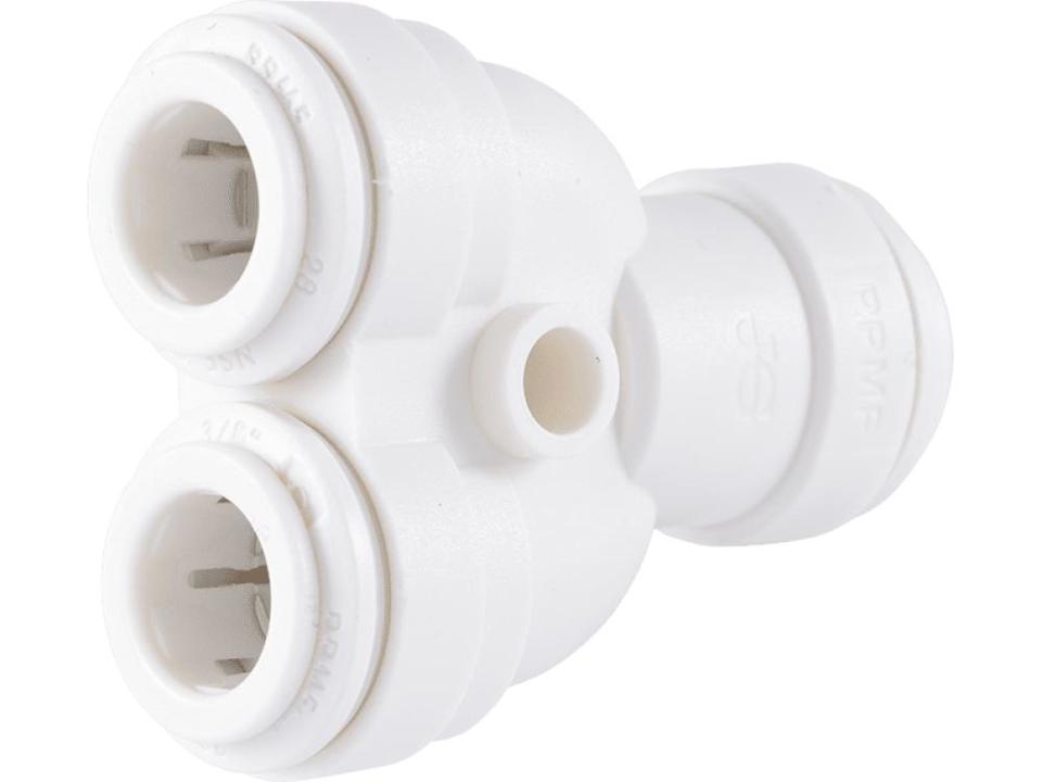 [JHN-PP2312W] John Guest 3/8" Two Way Divider; PP: White