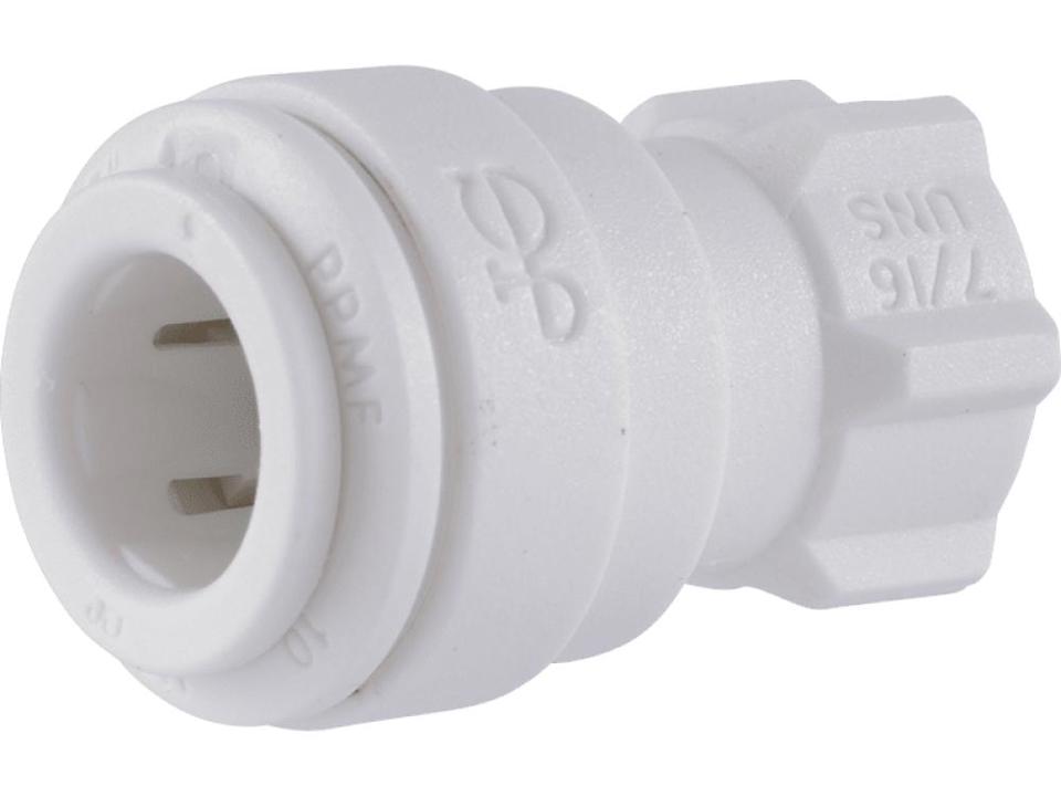 [JHN-PP3212U7W] John Guest 3/8" x 7/16" -24 UNS Faucet Connector: PP: White