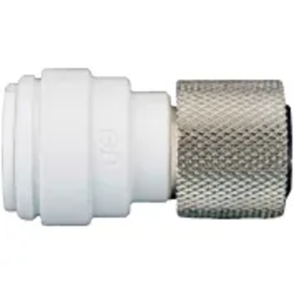 [JHN-PSEI6012U9] John Guest 3/8"  x  9/16"-24 [3/8" comp.] Female Connector