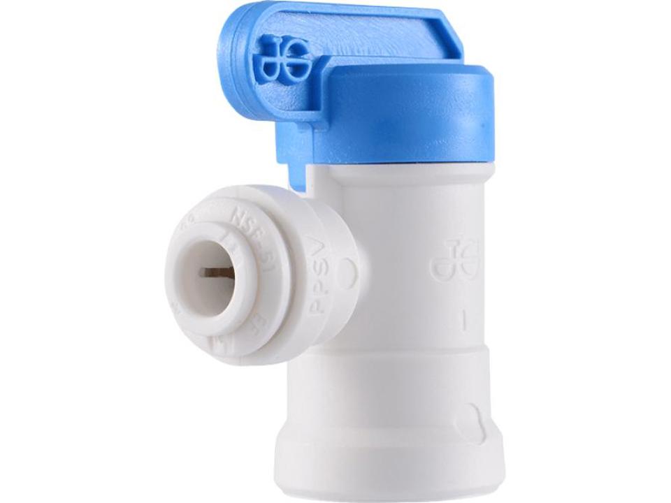 [JHN-PPSV500822W] John Guest 1/4" x 1/4" Tank Ball Valves Female NPTF Elbow