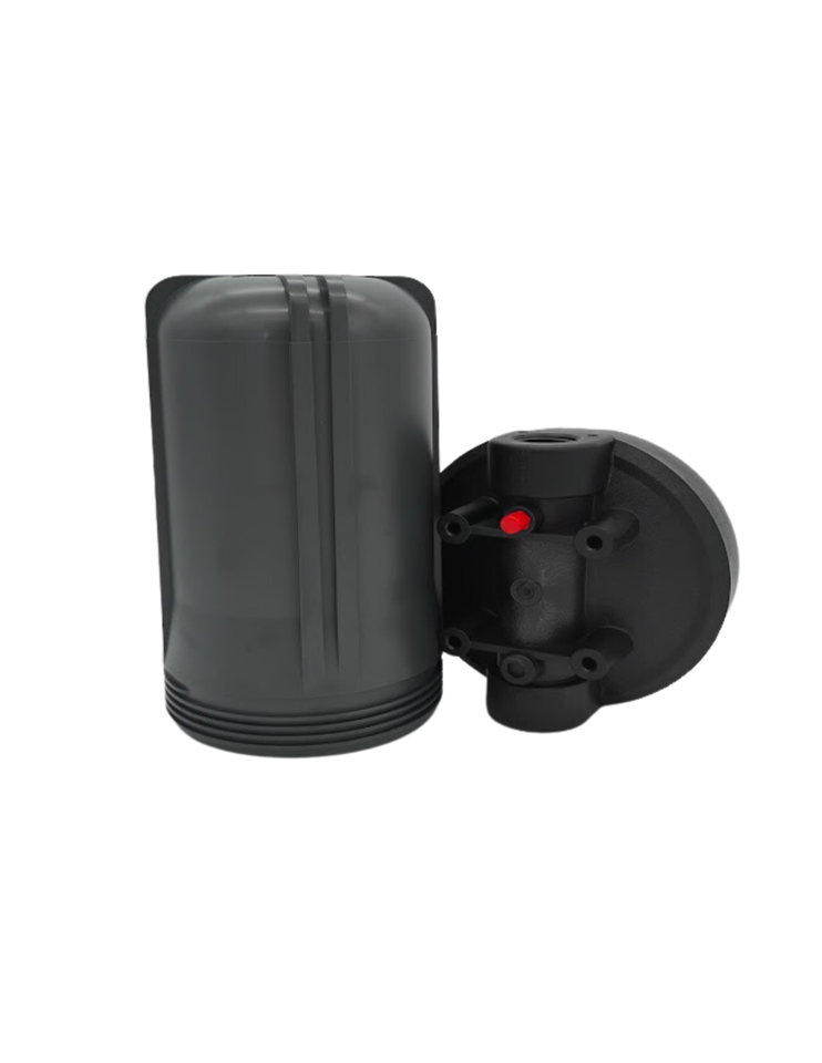 [HWT-HF45-10GRBK10PR] Hydronix NSF 10" Grey 4.5" Body, Black CAP 1" PR