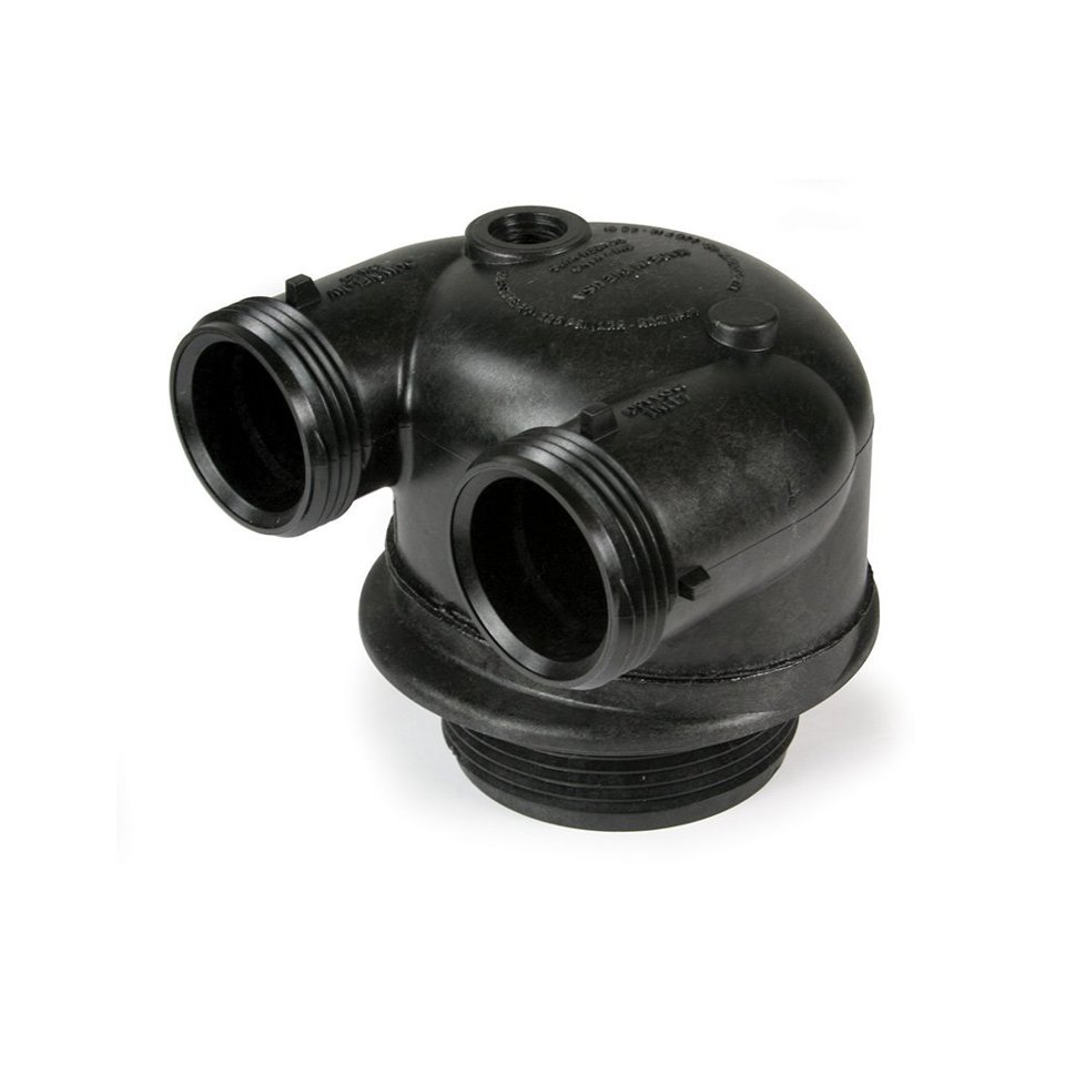Clack 1" C-Series In/Out Head with Vent Tap