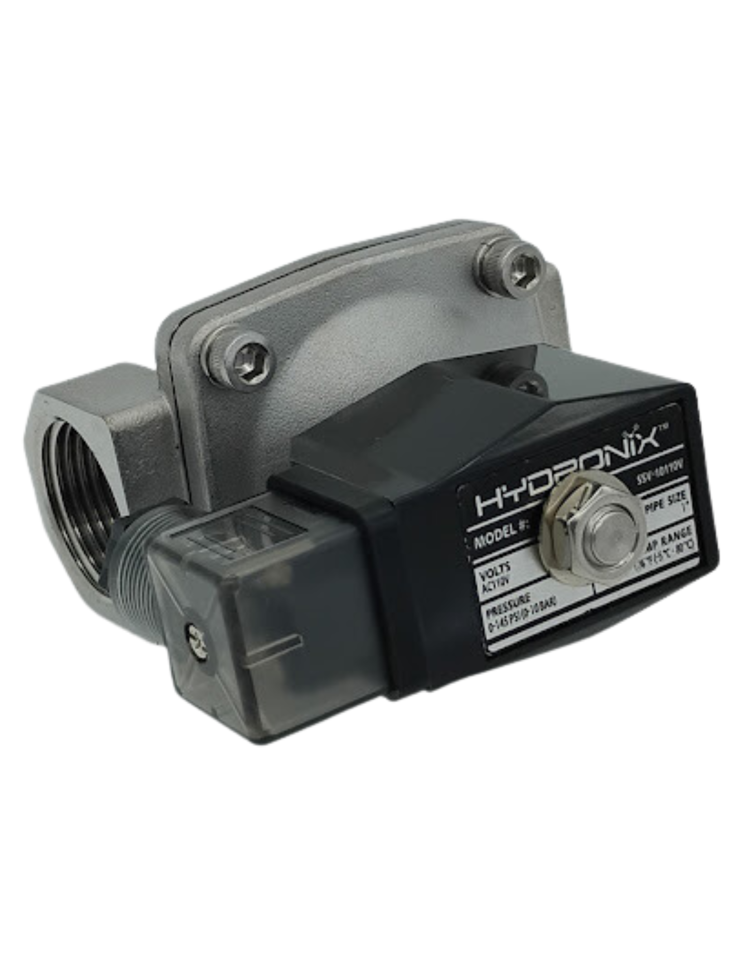 [HWT-SSV-10110V] Solenoid Valve 110V 50/60HZ, 1" FNPT Normally Closed, Stainless Steel