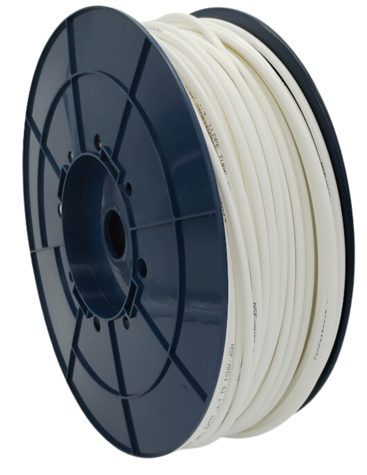 [HWT-PT04-WH-0500] Hydrofit 1/4" Polyethylene Tube White (500 Ft Roll)