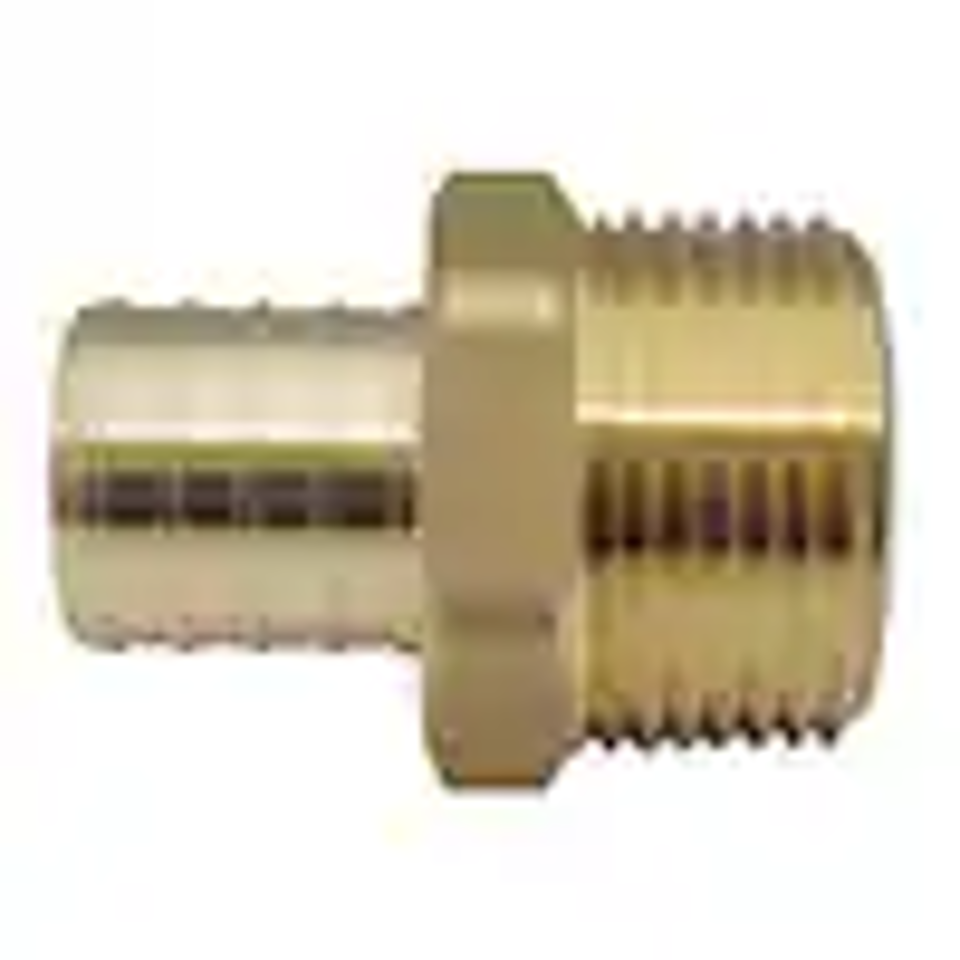 [PEX-1-MPT-BR] 1" PEX x 1" Male Adapter Brass