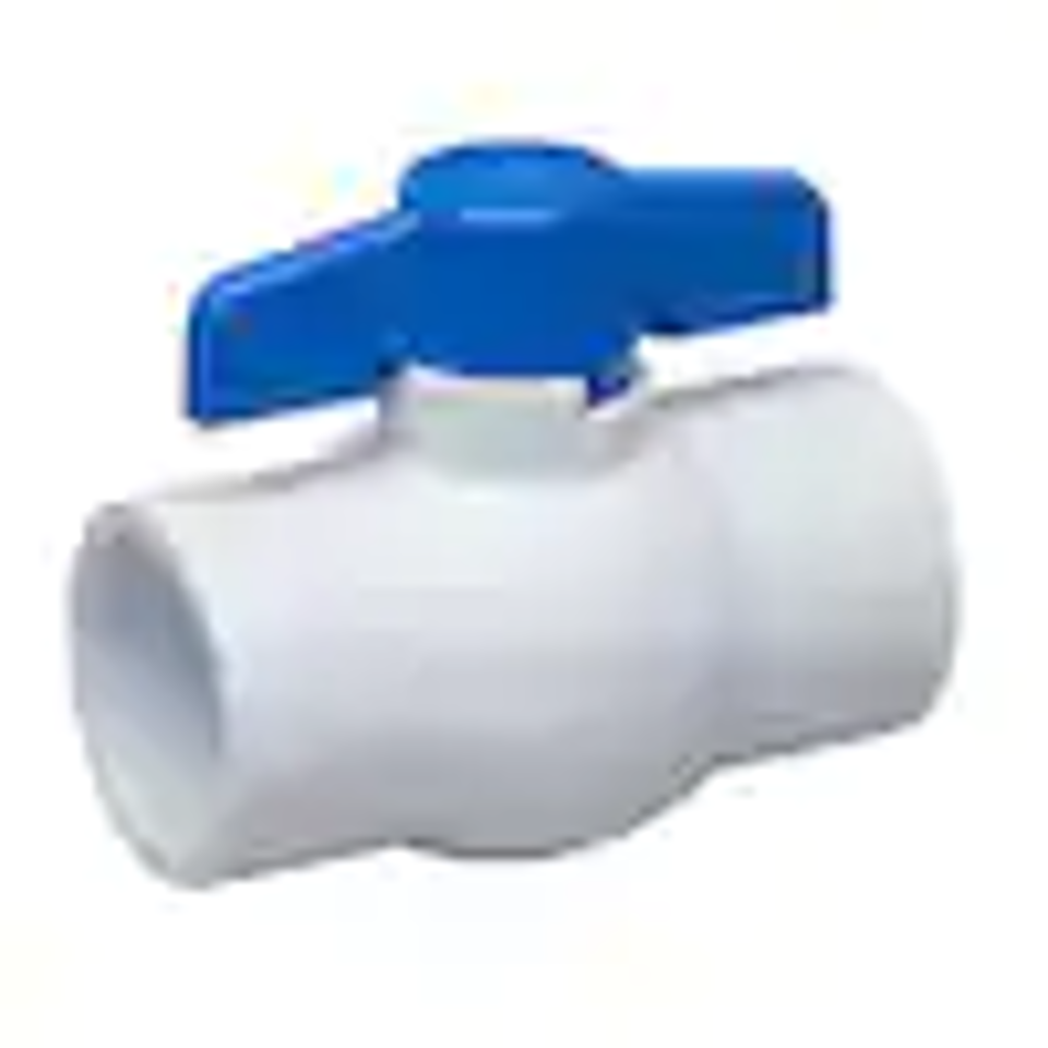 [SCH-40-1.5-SOBV] 1-1/2" PVC Ball Valve Slip SCH40