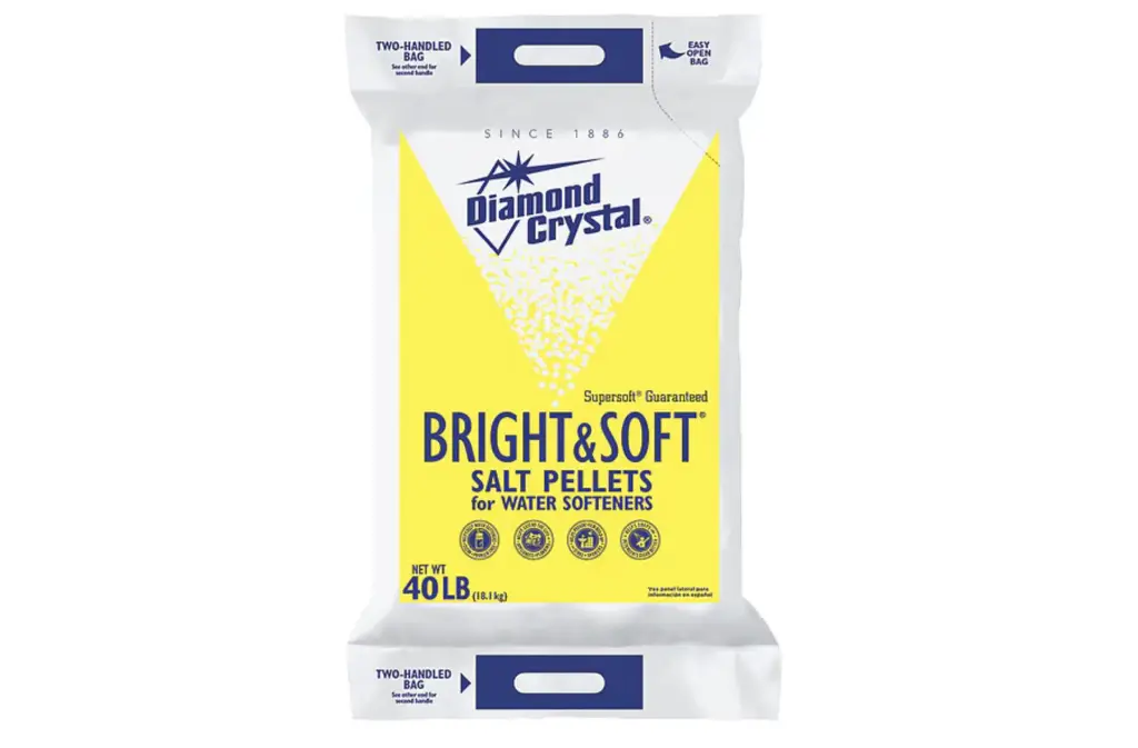 [HN-SALT-40LB] Diamond Crystal Bright & Soft Water Softener Salt Pellets, 40 Lb