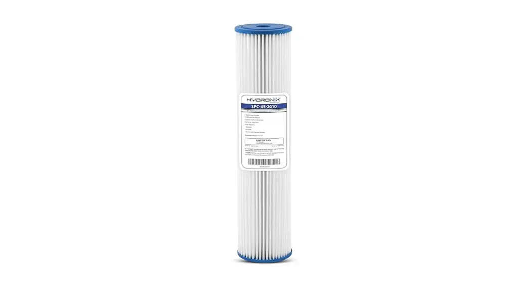 Hydronix Polyester Pleated Filter 4.5" x 20", 10m