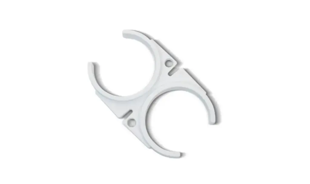 [HWT-CLP-2525W] Double Clip 2.5" x 2.5" White