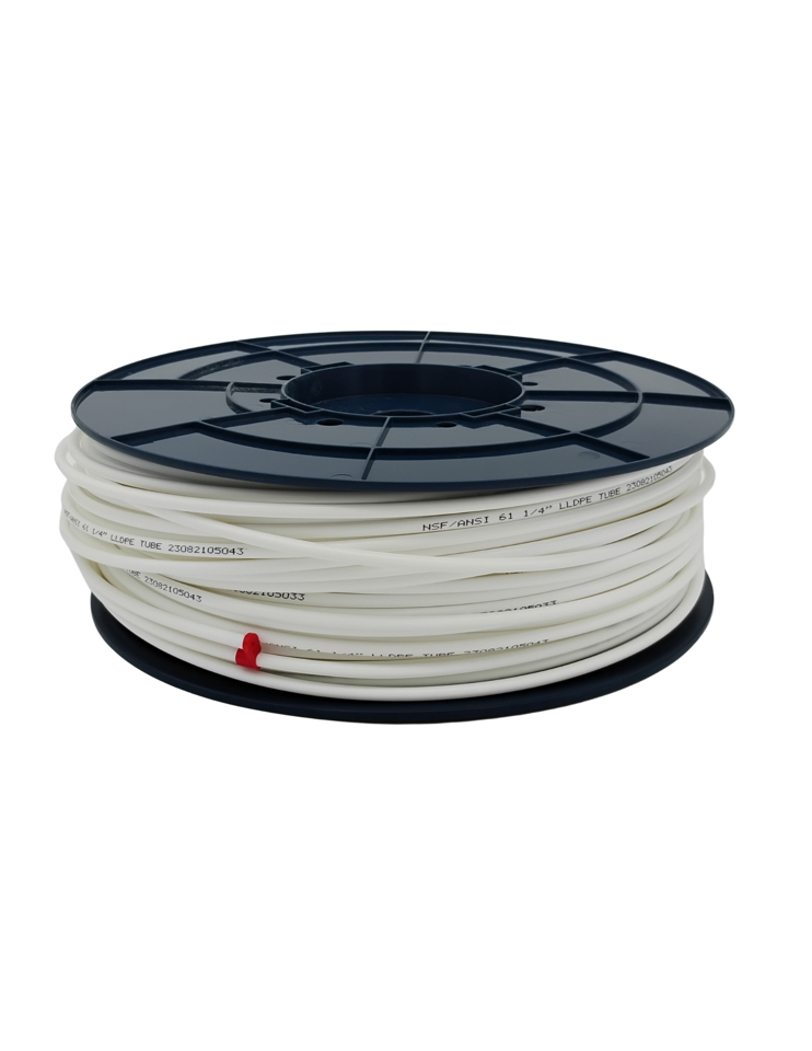 [HWT-PT06-WH-0500] 3/8" Polyethylene Tube - White, 500' Roll