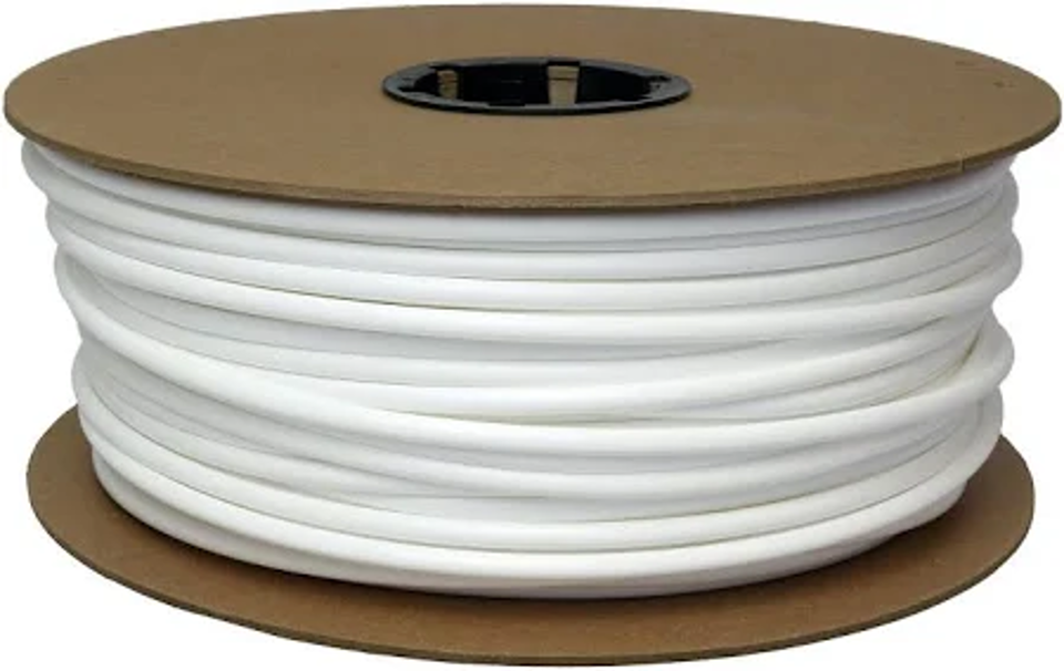 [HWT-PT08-WH-0250] 1/2" Polyethylene Tube - White, 500' Roll