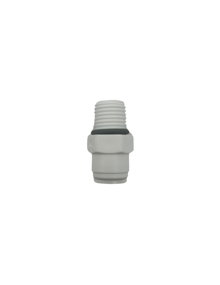[HWT-HDF-MC0404] Male Connector, 1/4" Tube x 1/4" NPTF