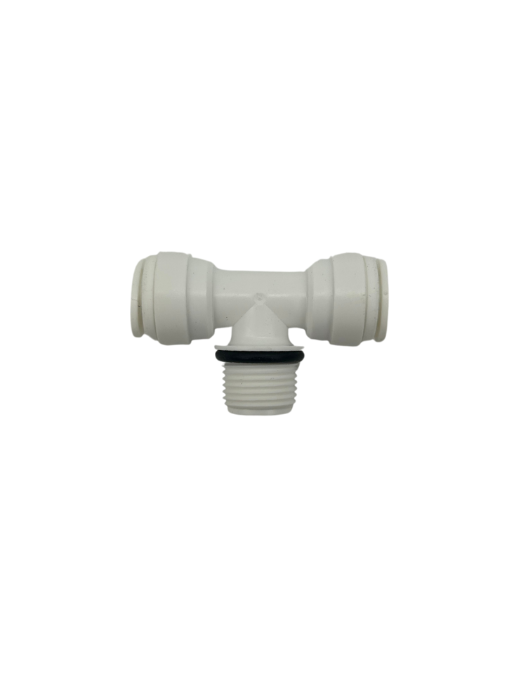 [HWT-HDF-MBT0606] Male Branch Tee, 3/8" Tube x 3/8" NPTF x 3/8" Tube